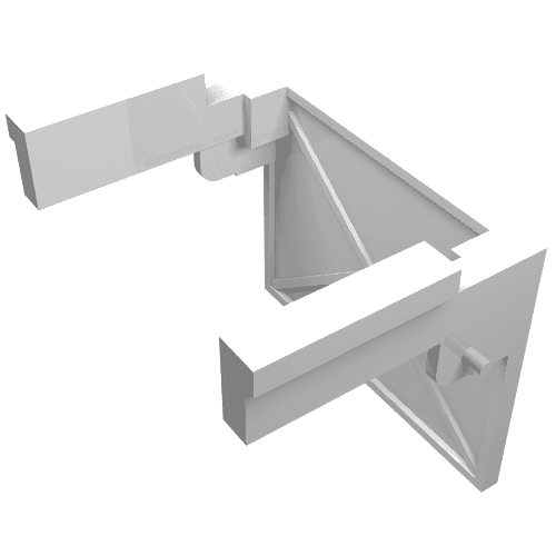 Garage Door Solid Assembly - Old (Hinge Pin on Counterweights - One Side)