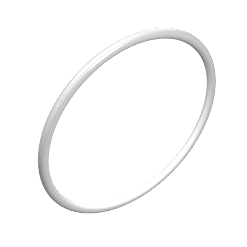 Technic Rubber Belt Large [33mm ID] [Round Cross Section] em Branco