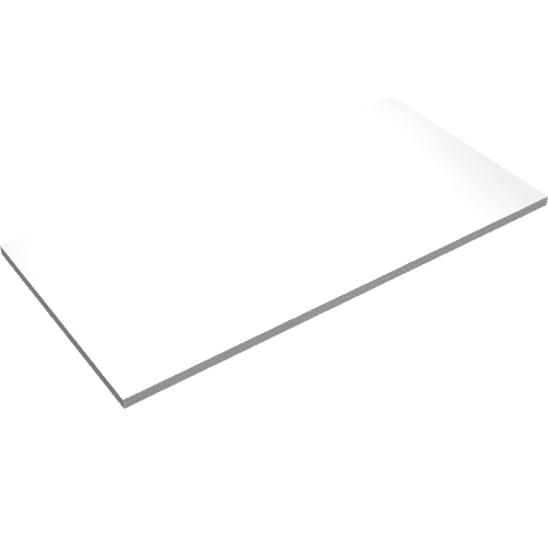 Tile 8 x 16 with Bottom Tubes em Branco