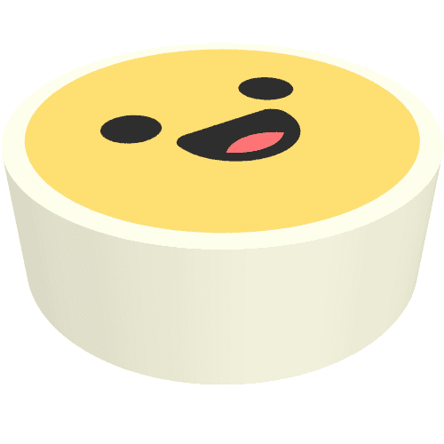 Tile Round 1 x 1 with Smiley, Happy Face Print