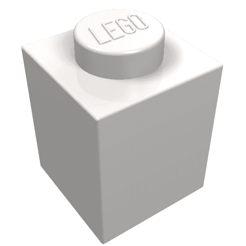 Brick 1 x 1 em Cinza azulado muito claro