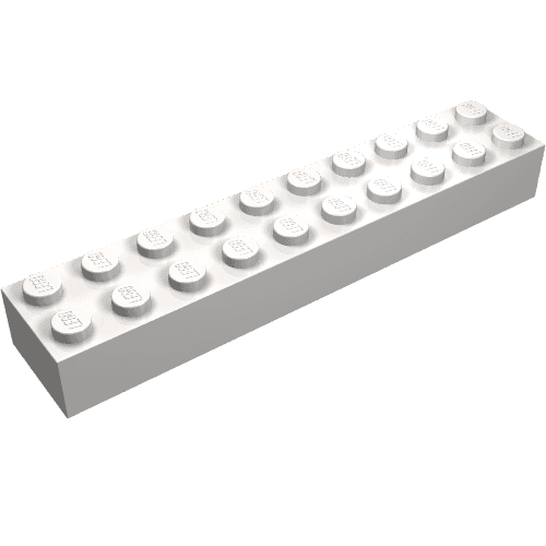 Brick 2 x 10 em Cinza azulado muito claro