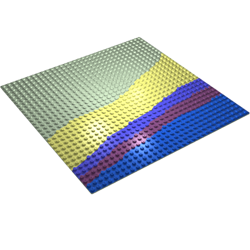 Baseplate 32 x 32 with Beach Print