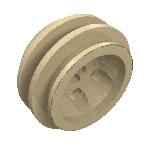 Wheel Rim 24 x 14 VR with Center Axle Hole em Bege