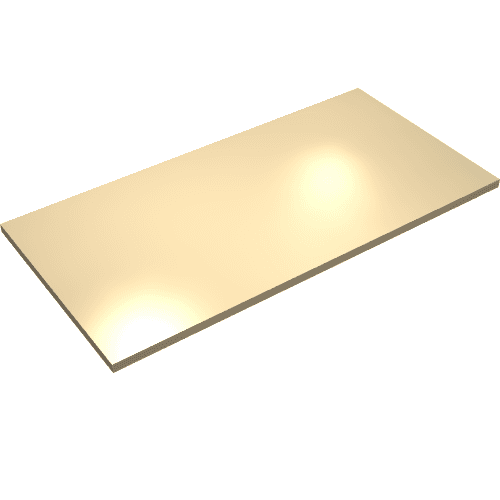 Tile 8 x 16 with Bottom Tubes em Bege