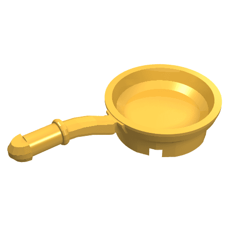 Equipment Frying Pan [Kitchen Implements Kit] em Laranja vivo claro
