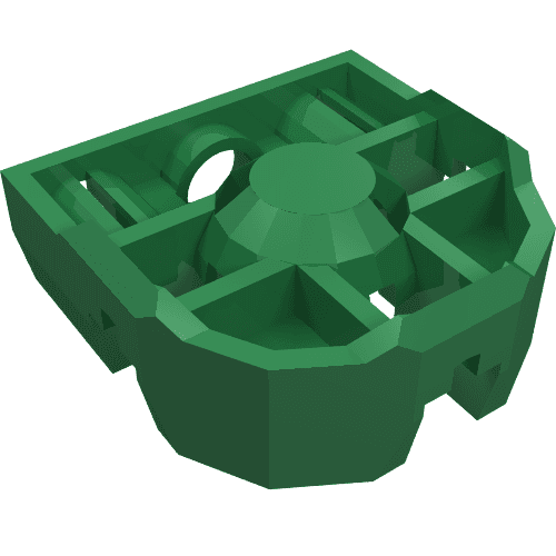 Technic Pin Connector Block 3 x 3 x 1 em Verde