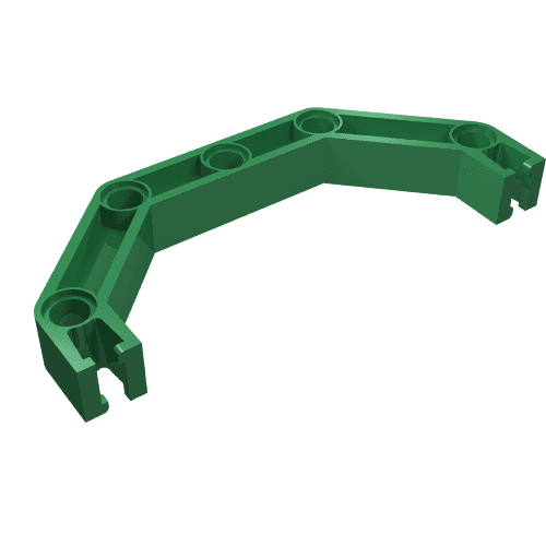 Znap Beam 9, 5 Holes, 4 Bends (Half-Octagon) em Verde