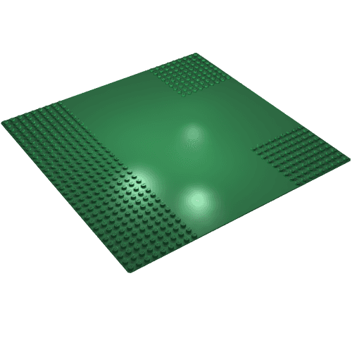 Baseplate 32 x 32 with 9-Stud T Intersection [Plain]