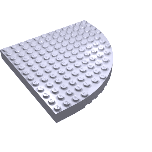 Brick Round Corner 12 x 12 em Violeta claro