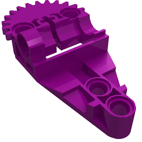 Technic Gearbox Half em Roxo
