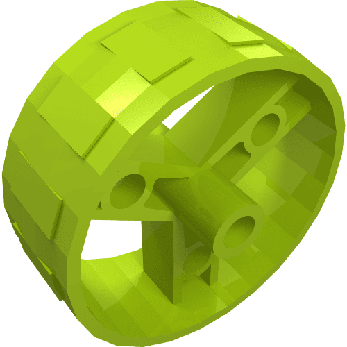Wheel 41mm Znap Thin Tread em Verde-limão