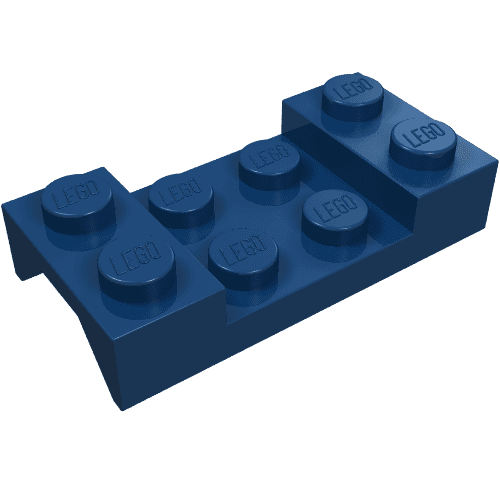 Wheel Arch, Mudguard 2 x 4 Studded em Azul escuro