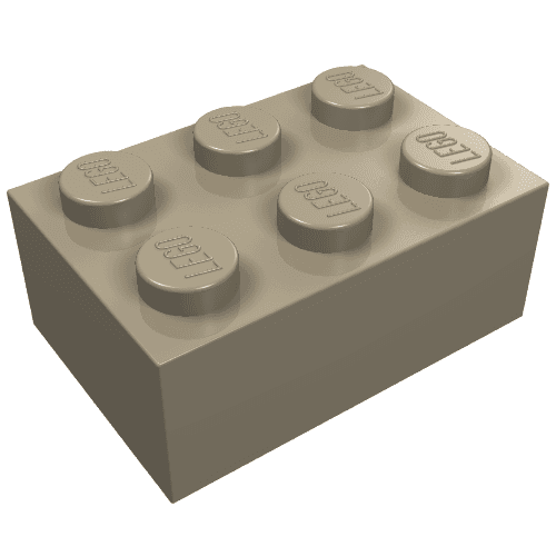 Brick 2 x 3 em Bege escuro