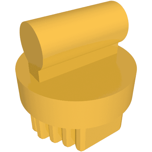 Equipment Animal Grooming Kit Brush Round, Small em Dourado perolado