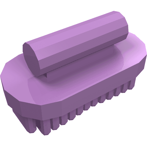Equipment Animal Grooming Kit Brush Oval, Large em Lavanda médio