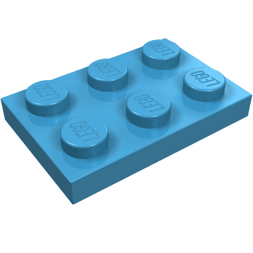 Plate 2 x 3 em Azul Maersk