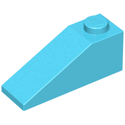 Brick Sloped 33° 3 x 1 em Azul Maersk