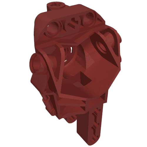 Large Figure Skeletal, Torso (Toa Metru) em Vermelho escuro