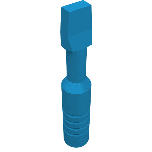 Tool Screwdriver with Wide Head [3-Rib Handle] em Celeste escuro