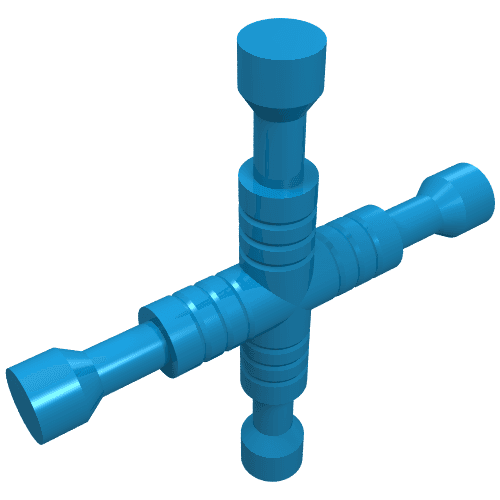 Tool Wrench 4-Way Lug em Celeste escuro