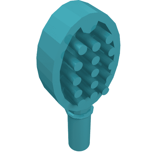 Equipment Hairbrush with Heart on Reverse [Hair Accessory] em Celeste médio