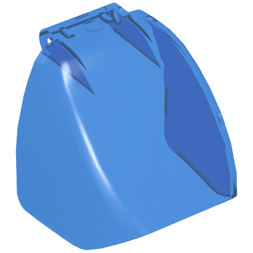 Duplo Windscreen 4 x 4 x 2 Curved