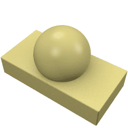 Tile 1 x 2 with Ball