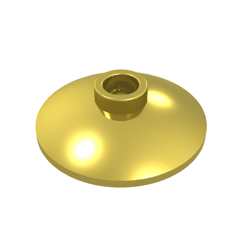 Dish 2 x 2 Inverted [Radar] em Dourado cromado