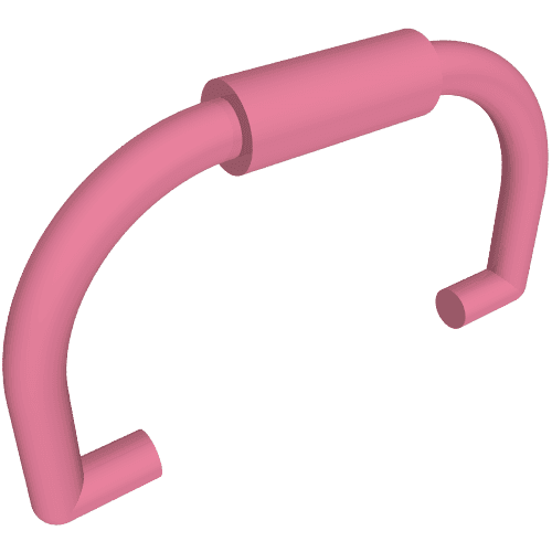 Belville / Scala, Equipment, Bucket / Basket Handle em Rosa médio escuro