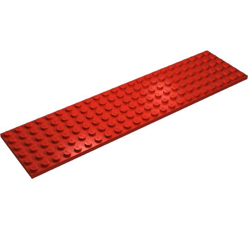 Plate 6 x 24 em Vermelho