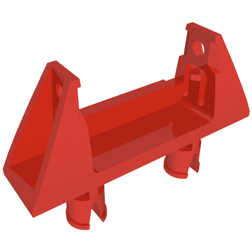 String Reel 1 x 4 x 2 Holder with 2 Technic Pins