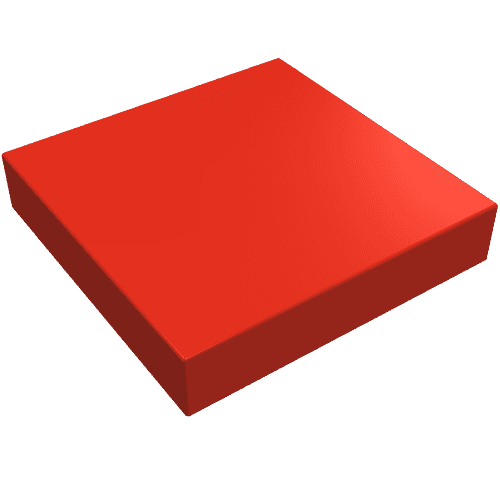 Tile 2 x 2 without Groove em Vermelho