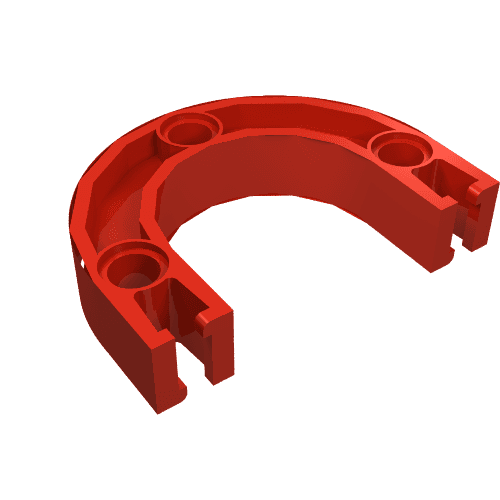 Znap Beam 1/2 Circle Radius 2L em Vermelho