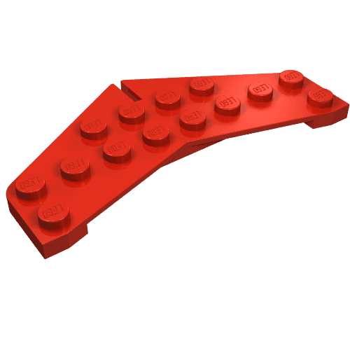 Wedge Plate 4 x 8 Tail em Vermelho