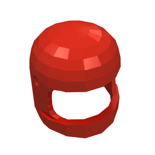 Helmet Classic with Thick Chin Guard and Visor Dimples