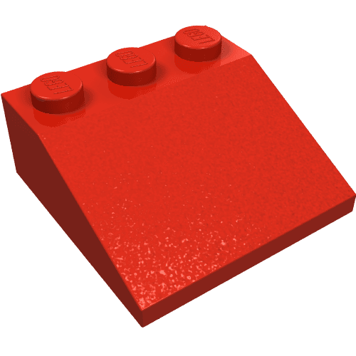 Brick Sloped 33° 3 x 3 em Vermelho