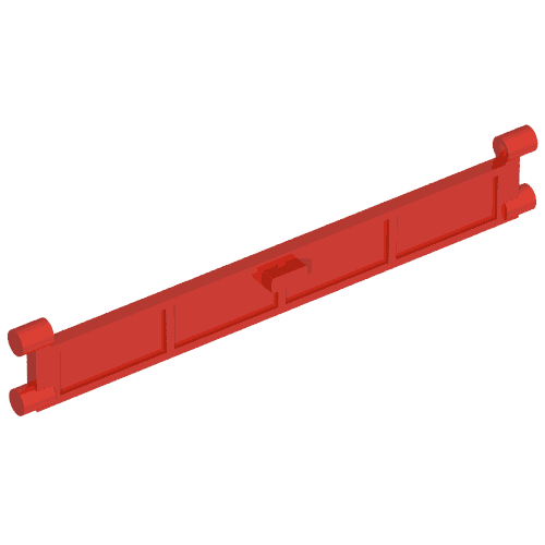 Garage Roller Door Section with Handle em Vermelho