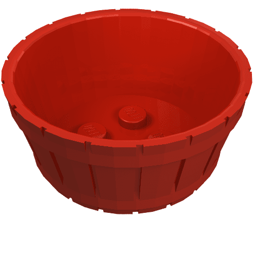 Barrel Half Large em Vermelho