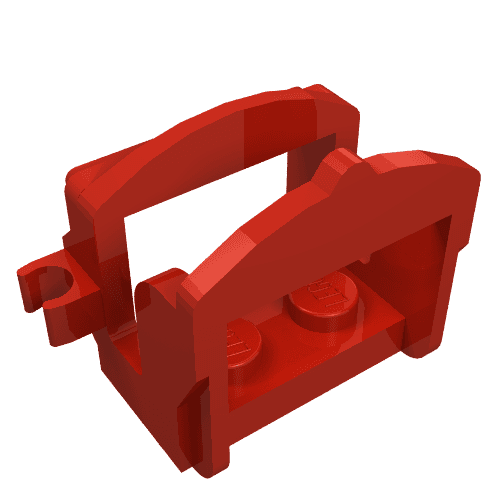 Animal / Creature Accessory, Saddle [One Clip] em Vermelho