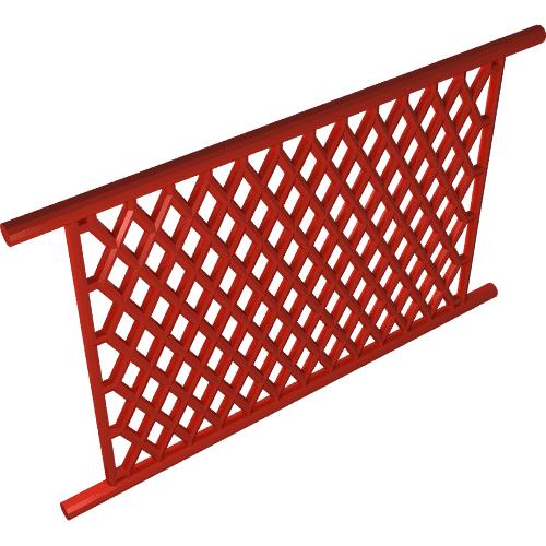 Sports Net 8 x 12 Lattice em Vermelho