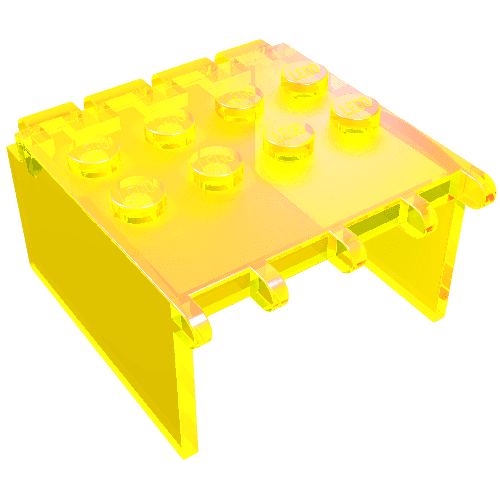 Windscreen 4 x 4 x 2 Canopy Extender, Hinge em Verde neon translúcido