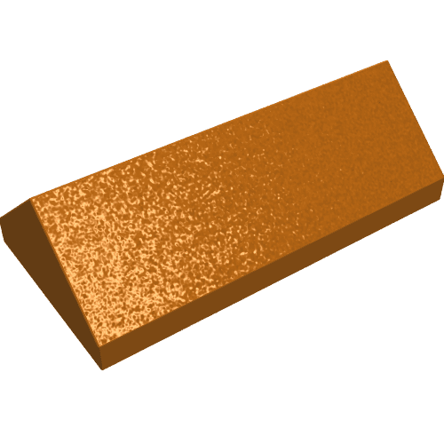 Brick Sloped 45° 2 x 4 Double em Laranja escuro