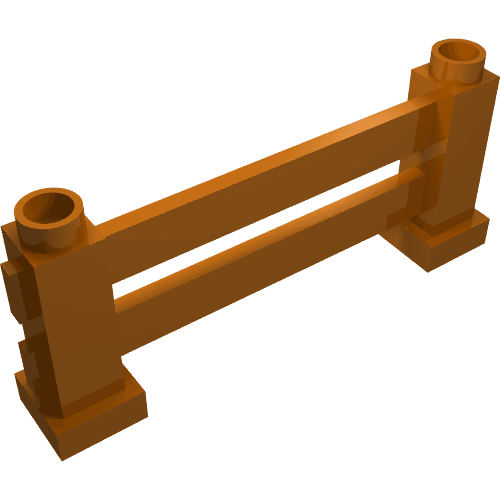 Duplo Fence 1 x 6 x 2 em Laranja escuro