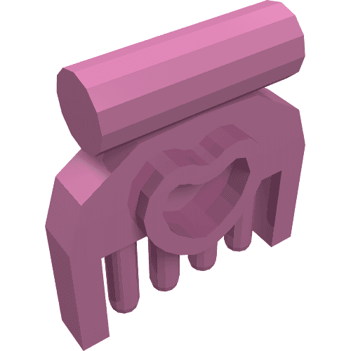 Equipment Animal Grooming Kit Comb, Small with Heart em Rosa escuro