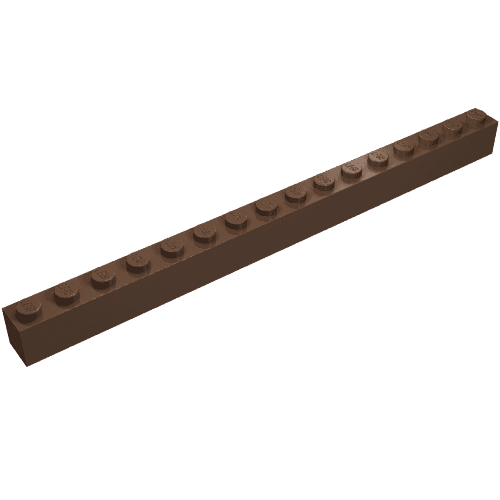Brick 1 x 16 em Marrom