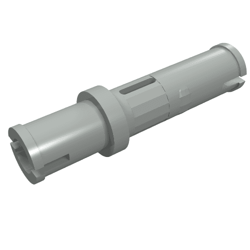 Technic Pin Long without Friction Ridges - Single Slot em Cinza claro