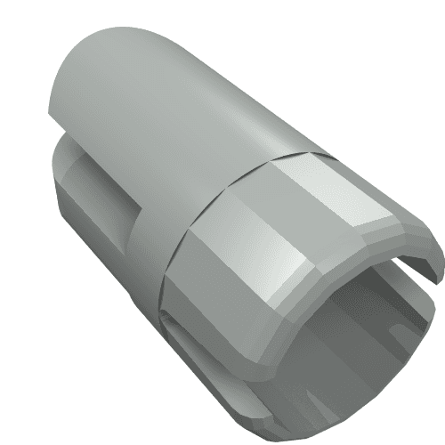 Arm Piece with Towball Socket, 3 Fingers em Cinza claro