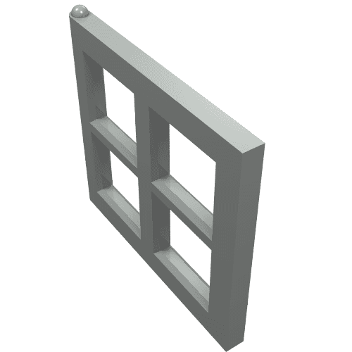 Window 2 x 4 x 3 Pane em Cinza claro