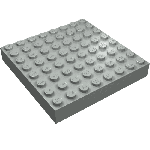 Brick 8 x 8 em Cinza claro